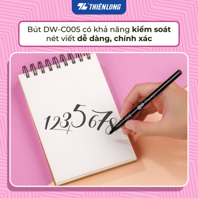 Bút viết Calligraphy Thiên Long Colokit DW-C005 - Mực kháng nước, đậm