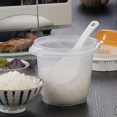 Hộp nấu cơm dùng trong lò vi sóng Inomata 900ml hàng Made in Japan