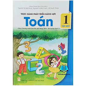 Sách - Thực hành phát triển năng lực toán 1 - tập 1 ( theo chương trình GDPT 2018 - Hô trợ học buổi 2 )