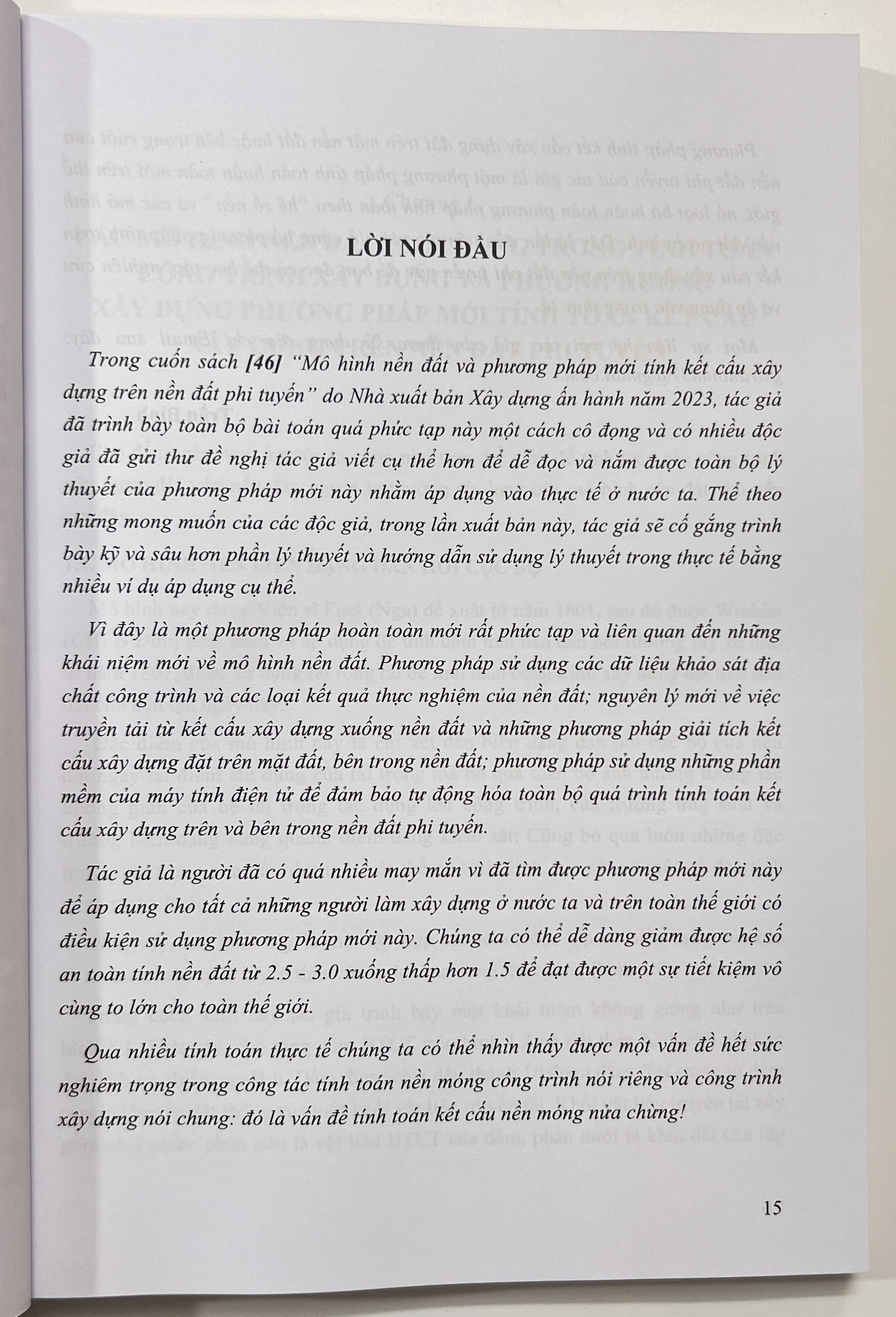 Sách - Phương Pháp Mới Tính Các Loại Móng Trụ Ống Và Móng Cọc Bê Tông Cốt Thép Đường Kính Lớn Trên Nền Đất Phi Tuyến