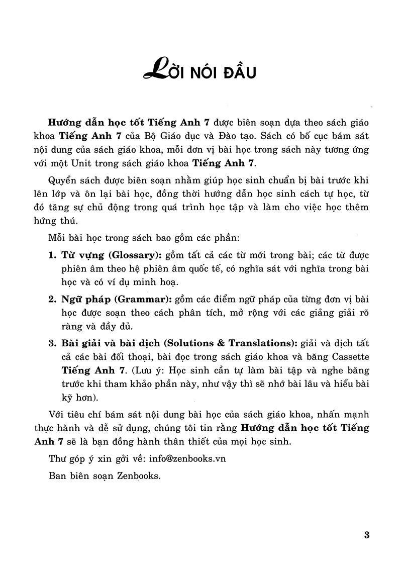 Hướng Dẫn Học Tốt Tiếng Anh 7