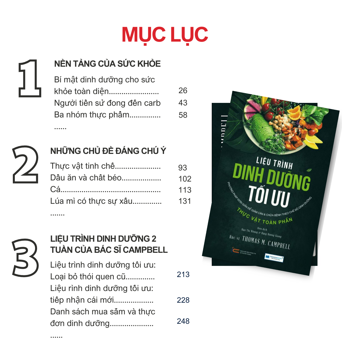(Tái bản) Combo 3 cuốn: Sách Sức Khoẻ Toàn Diện + Dinh Dưỡng Tối Ưu + Ăn Lành Sống Mạnh