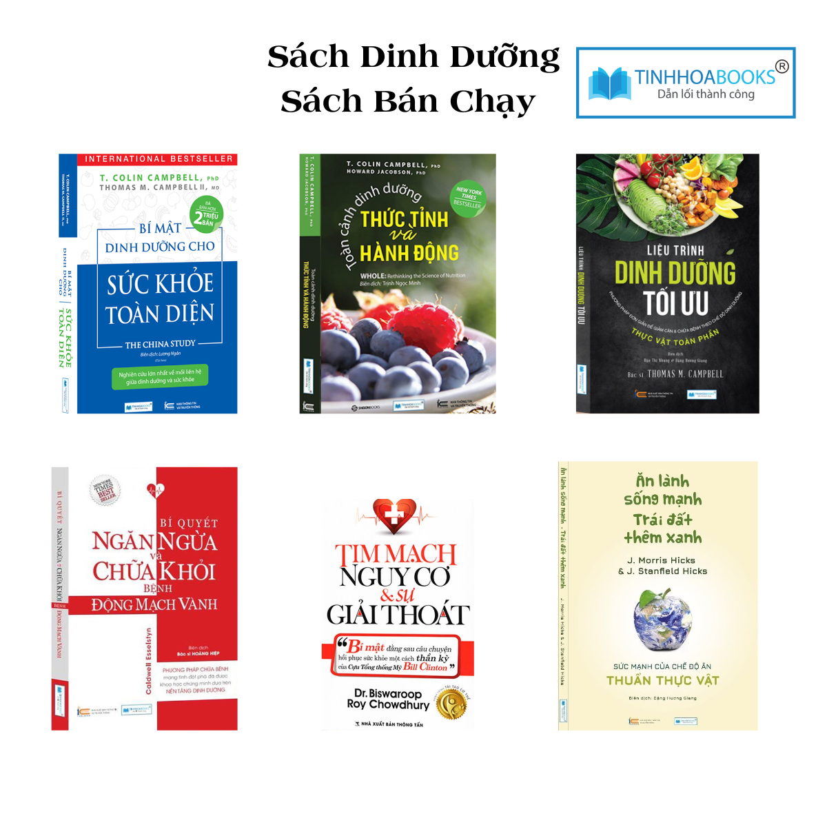 Sách mới: Ăn lành sống mạnh + Động mạch vành