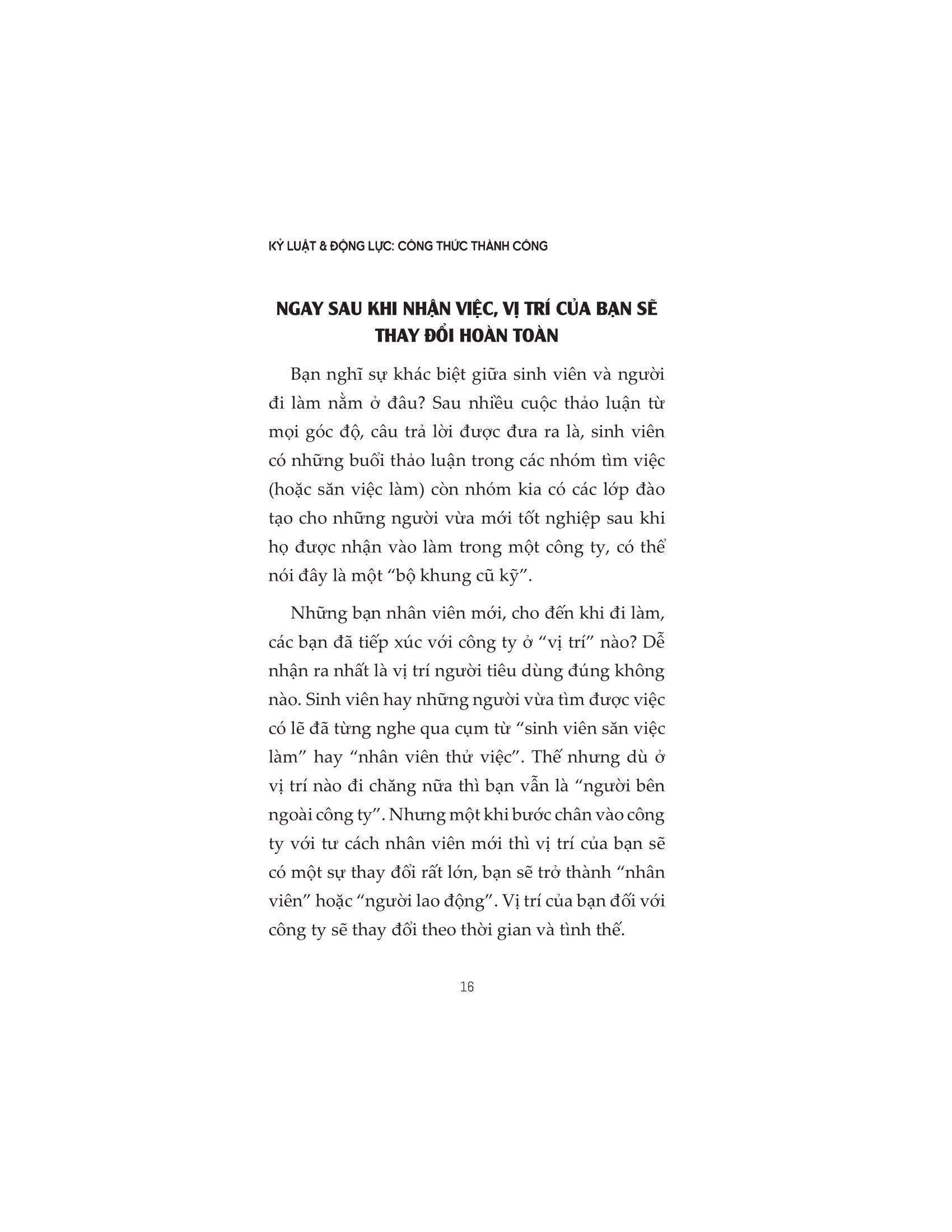 Kỷ Luật Và Động Lực - Công Thức Thành Công