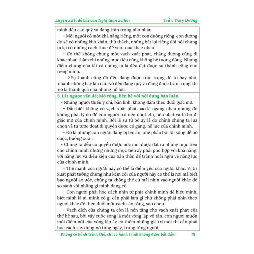 Sách - Luyện Xử Lý Đề Bài Văn Nghị Luận Xã Hội (Tập 1) - Cô Trần Thùy Dương