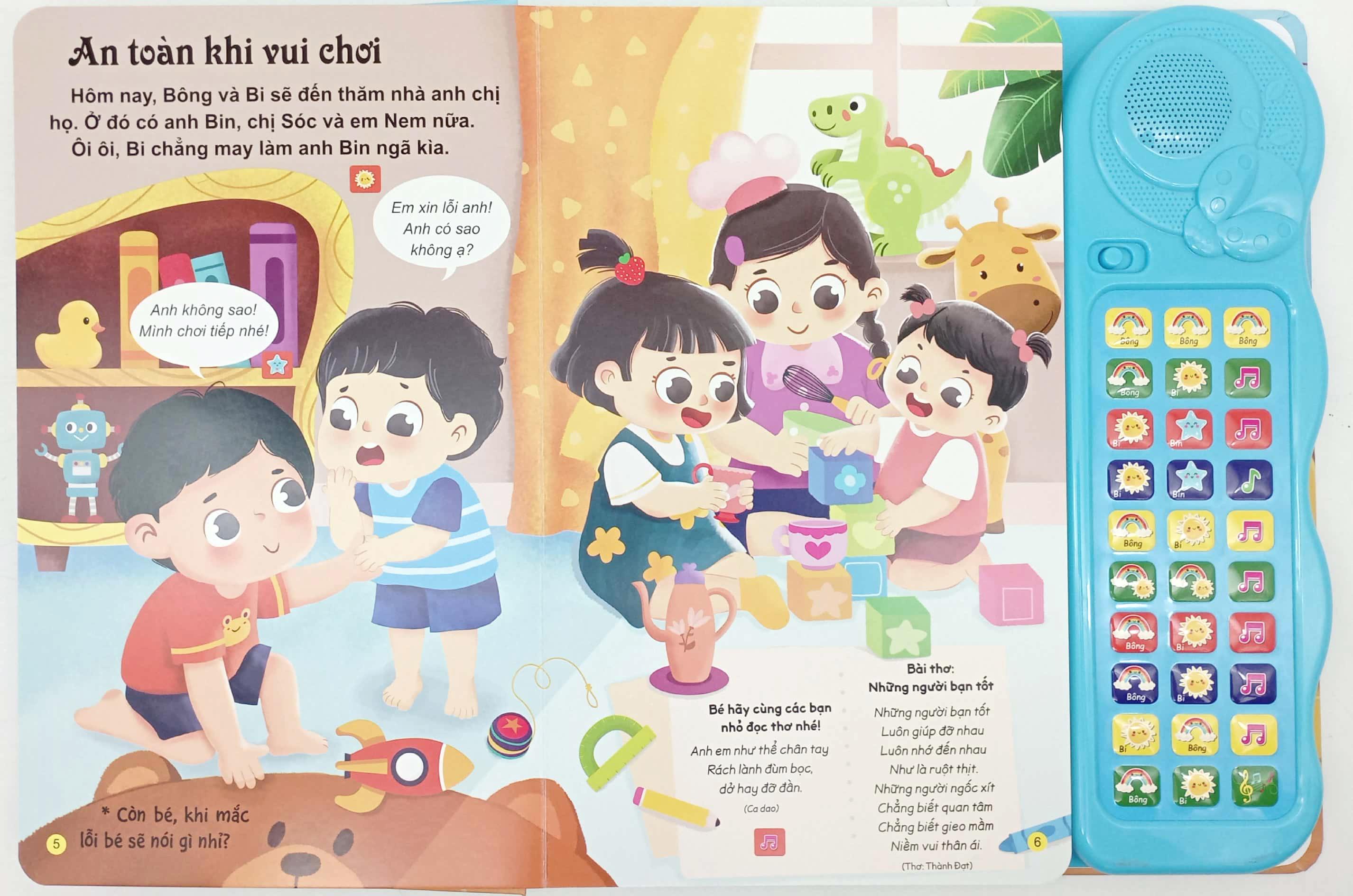 Sách Tương Tác - Sách Âm Thanh - Bé Học Nói