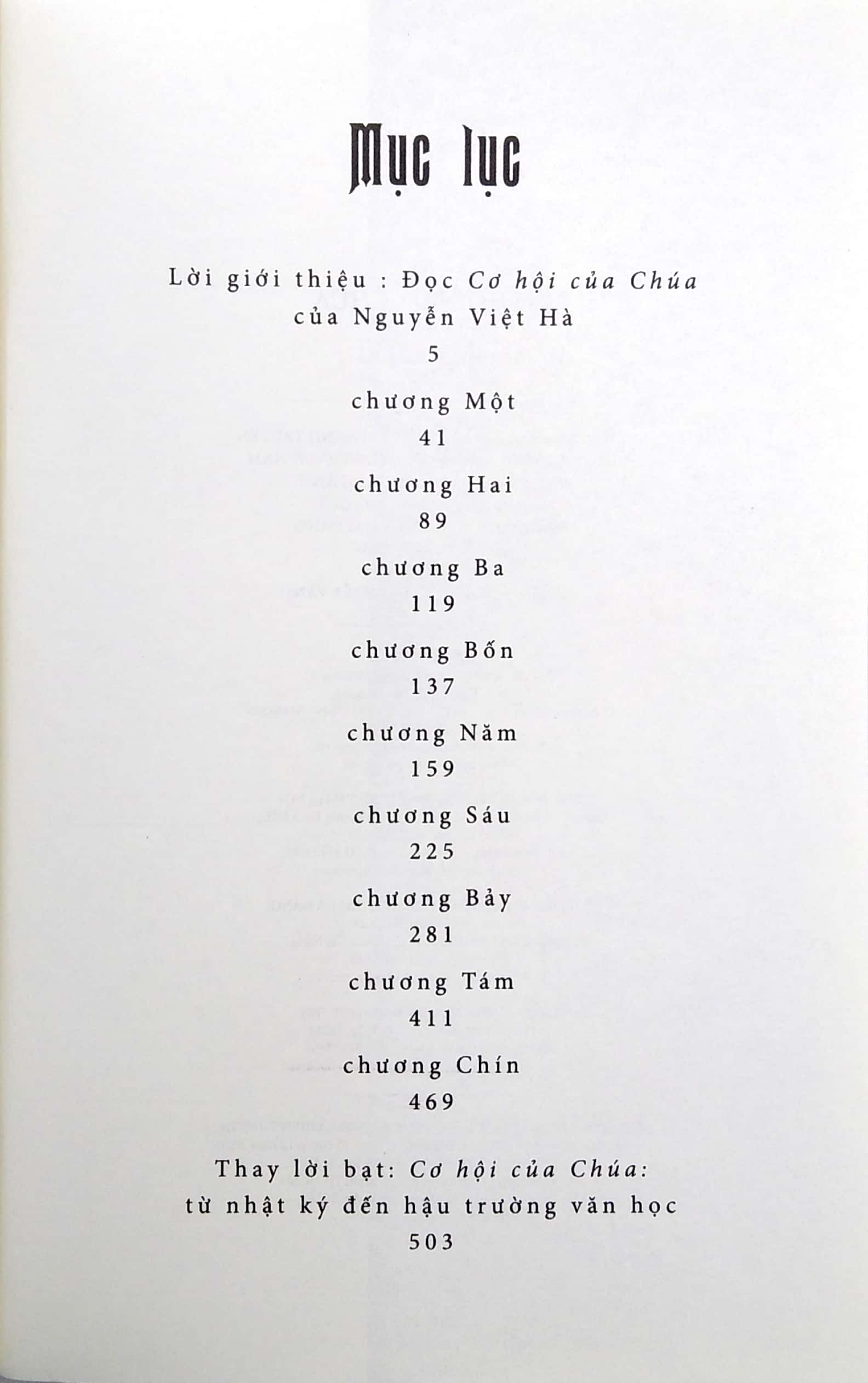 Cơ Hội Của Chúa - Bản Đặc Biệt - Nguyễn Việt Hà