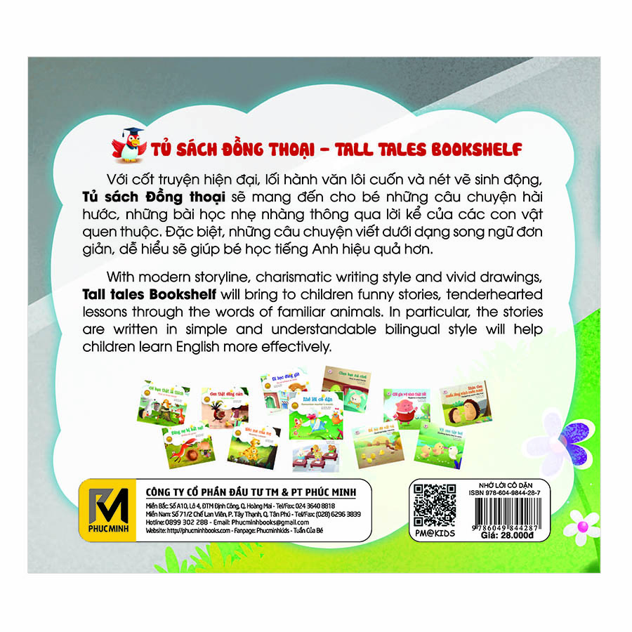 Bộ Truyện Tranh Đồng Thoại Song Ngữ Anh - Việt (Trọn Bộ 6 Cuốn)(Tái Bản)