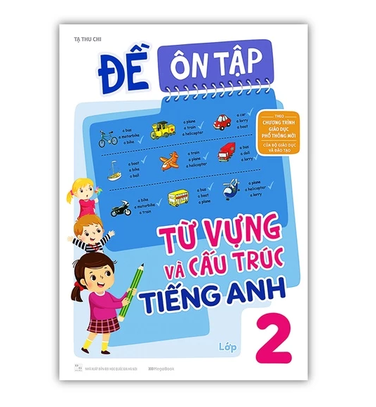 Sách - Combo Đề Ôn Tập Từ Vựng Và Cấu Trúc Tiếng Anh lớp 1 + 2 + 3 + 4 + 5 (MG)
