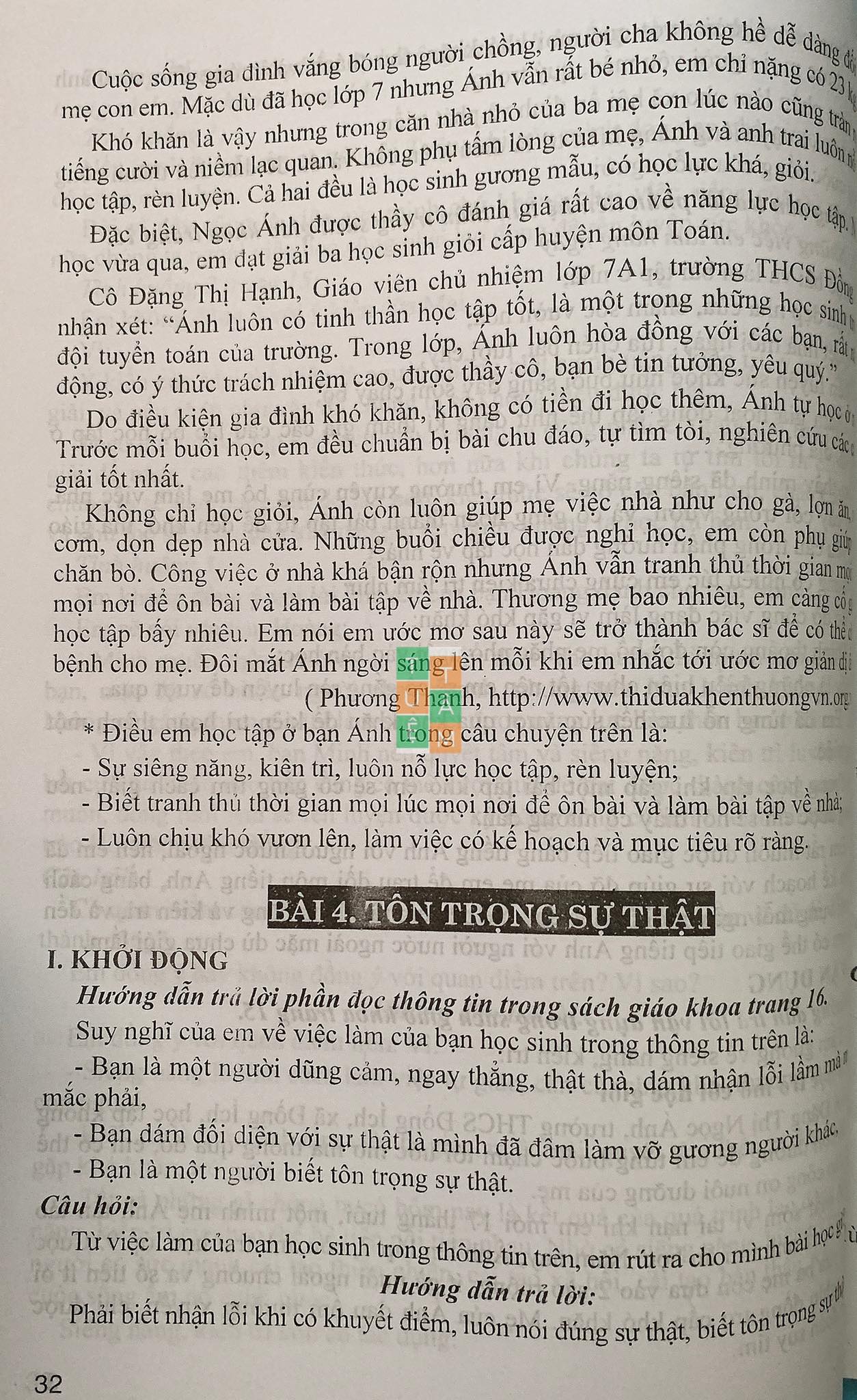 Sách - Hướng dẫn trả lời câu hỏi và bài tập Giáo dục công dân lớp 6 (Chân trời sáng tạo)