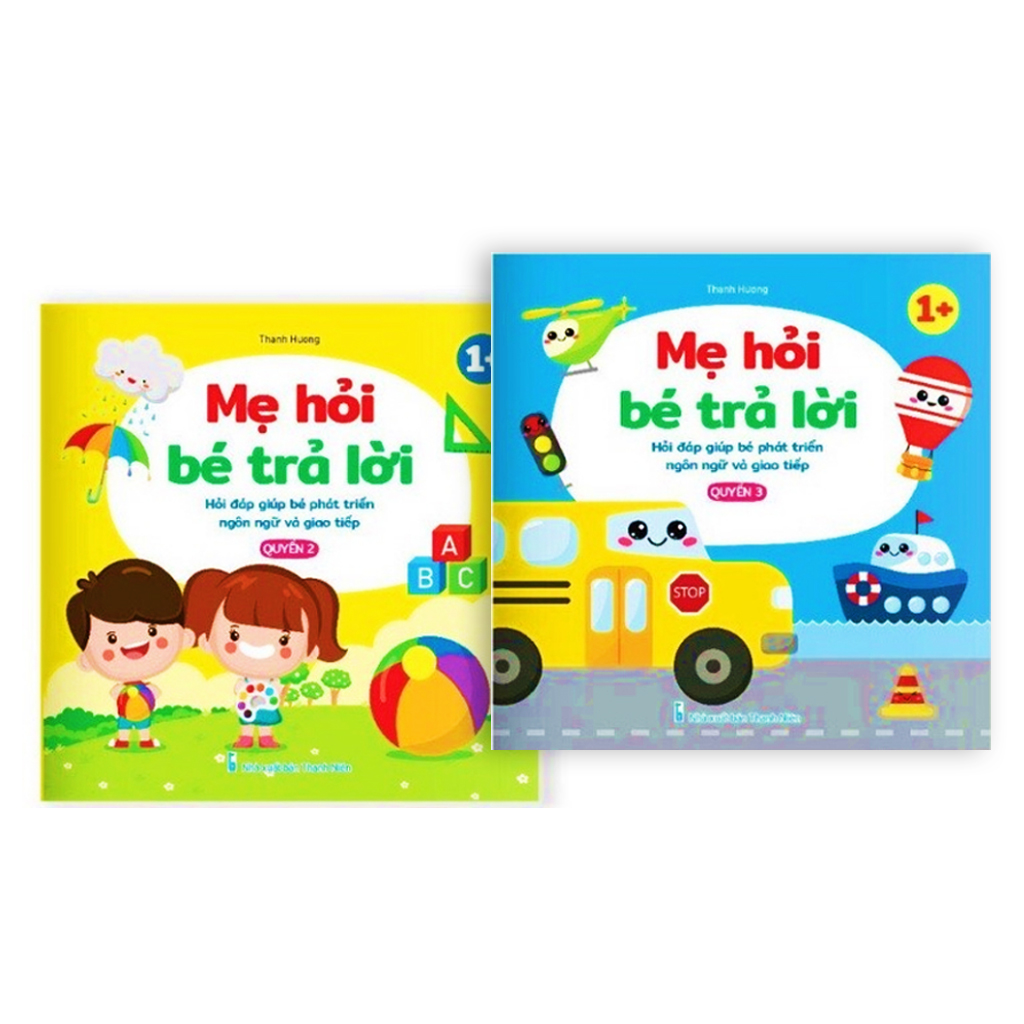 Sách - Mẹ hỏi bé trả lời, hỏi đáp giúp bé phát triển ngôn ngữ và giao tiếp (Bộ 3 cuốn)
