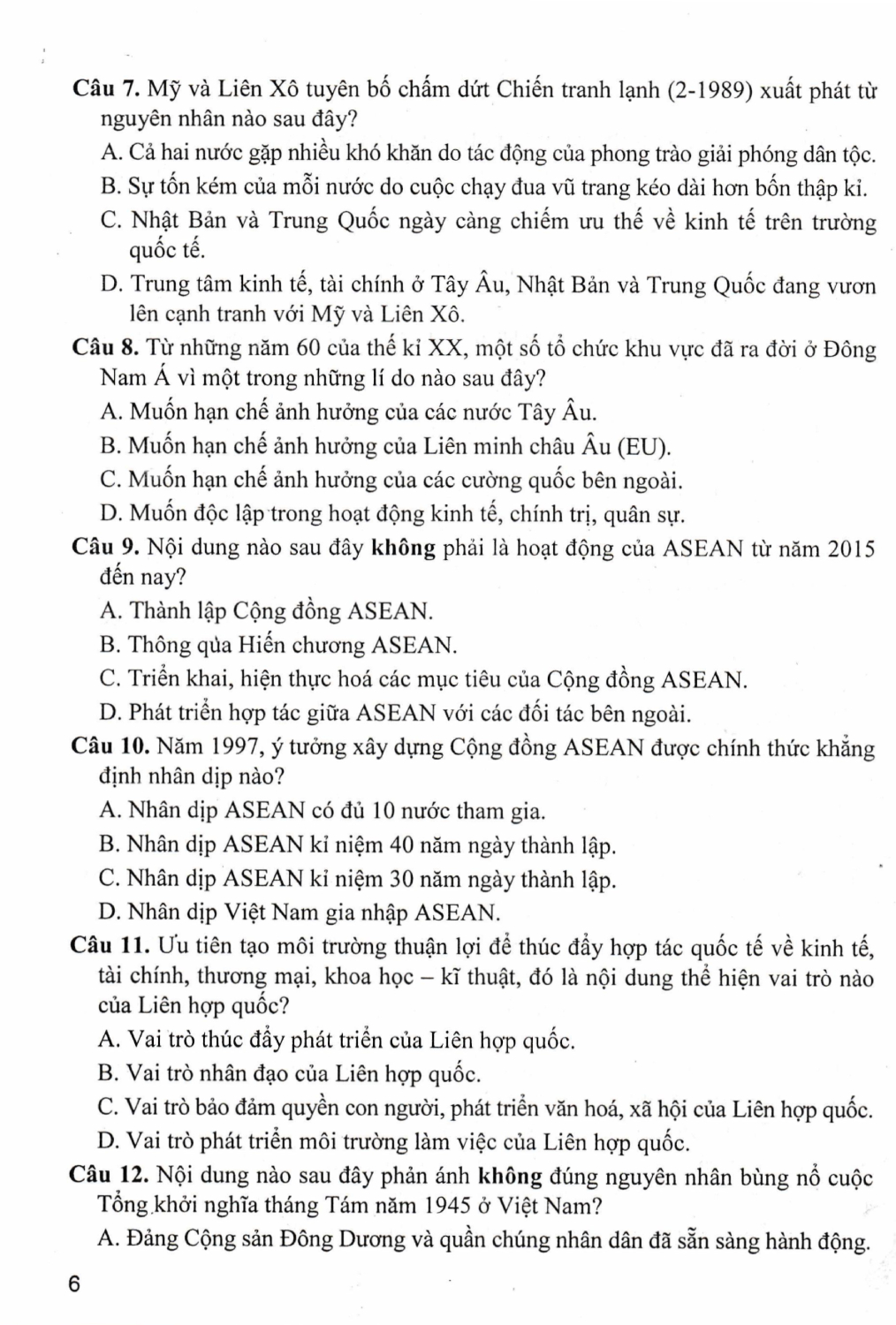 Combo Bộ Đề Trắc Nghiệm Lịch Sử + Địa Lí 12 (Dùng Chung Cho Các Bộ SGK Hiện Hành) - HA