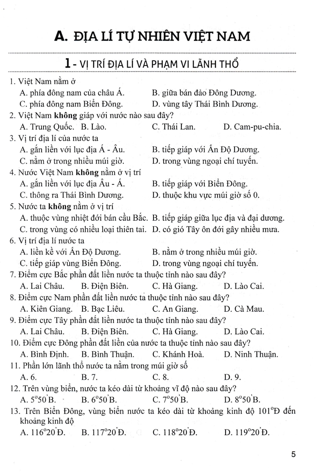 Combo Bộ Đề Trắc Nghiệm Lịch Sử + Địa Lí 12 (Dùng Chung Cho Các Bộ SGK Hiện Hành) - HA