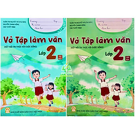 Sách - Combo Vở tập làm văn lớp 2 tập 1+2 (Kết nối tri thức với cuộc sống) - HA
