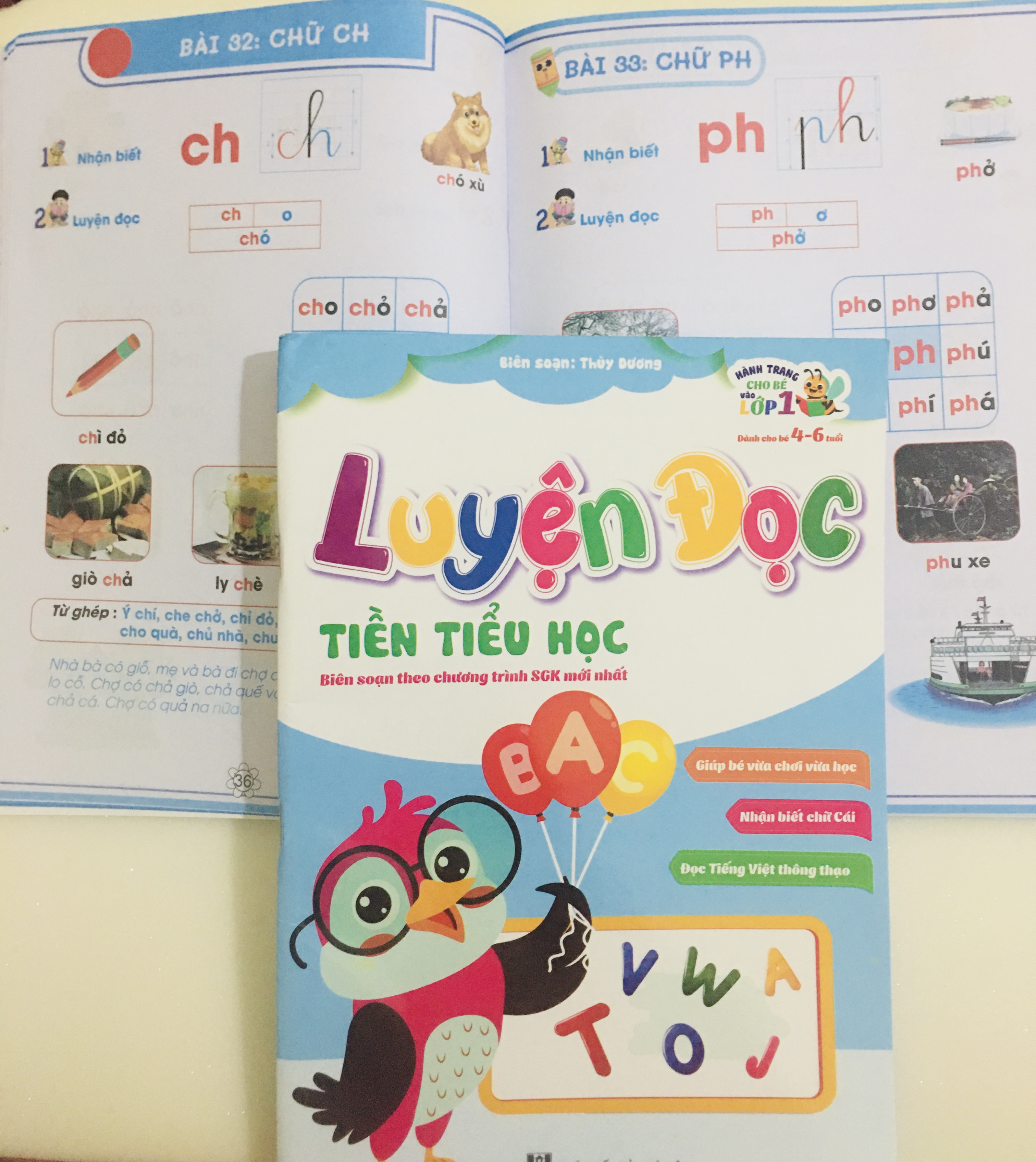 Sách- Luyện đọc Tiền Tiểu học Biên soạn theo chương trình SGK mới nhất (Hành trang cho bé vào lớp 1)