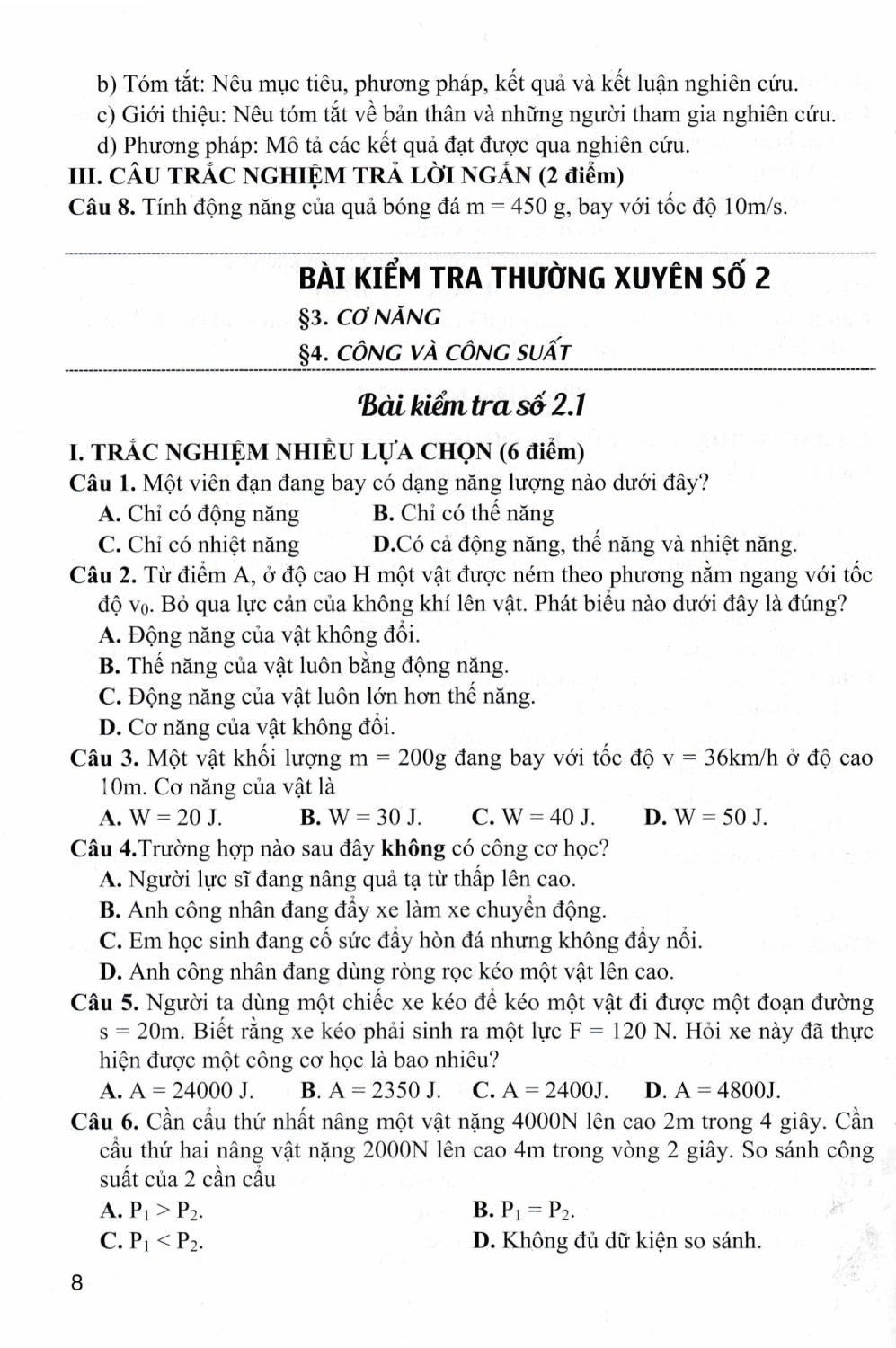 Đề Kiểm Tra, Đánh Giá Vật Lí 9 - Khoa Học Tự Nhiên (Bám Sát SGK Kết Nối Tri Thức Với Cuộc Sống) - HA