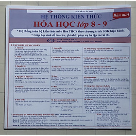 Hệ Thống Kiến Thức Hóa Học lớp 8-9 (Bản mới)