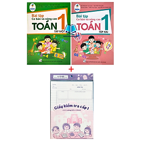 Sách - Combo Bài tập cơ bản và nâng cao Toán 1 - tập 1 + 2 (cánh diều)