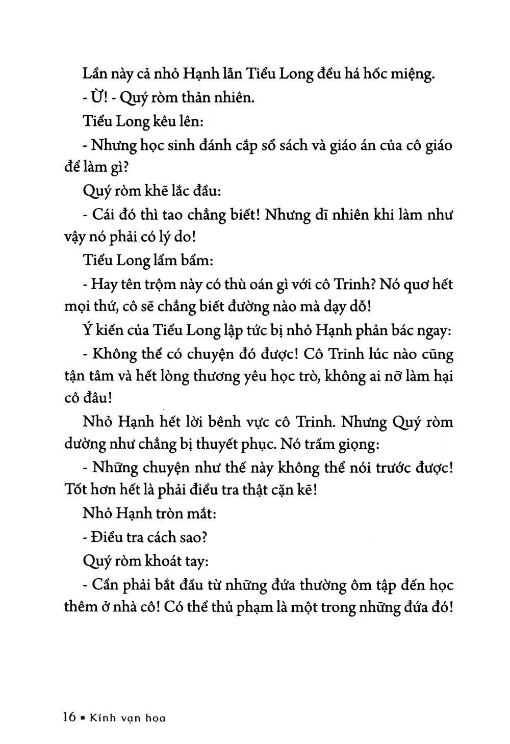 Kính Vạn Hoa - Tập 4: Cô Giáo Trinh - Theo Dấu Chim Ưng - Tiền Chuộc (Tái Bản 2022)