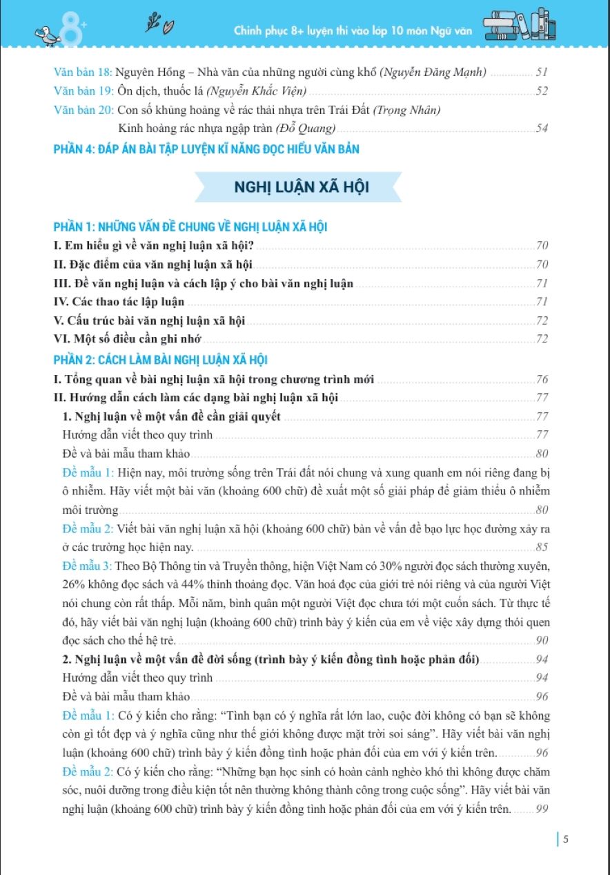 Chinh Phục 8+ Luyện Thi Vào 10 Môn Ngữ Văn Theo Chủ Đề