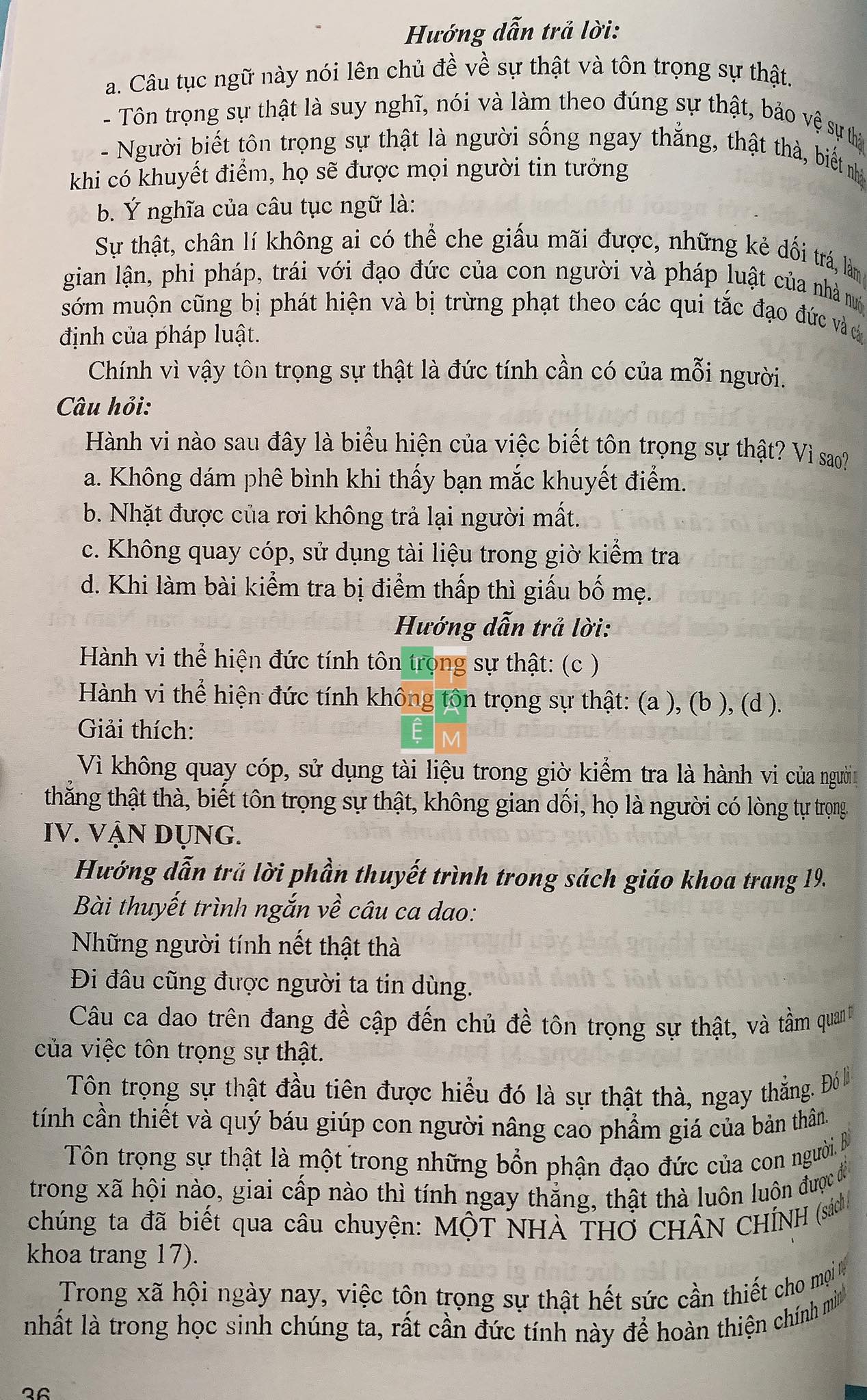 Sách - Hướng dẫn trả lời câu hỏi và bài tập Giáo dục công dân lớp 6 (Chân trời sáng tạo)