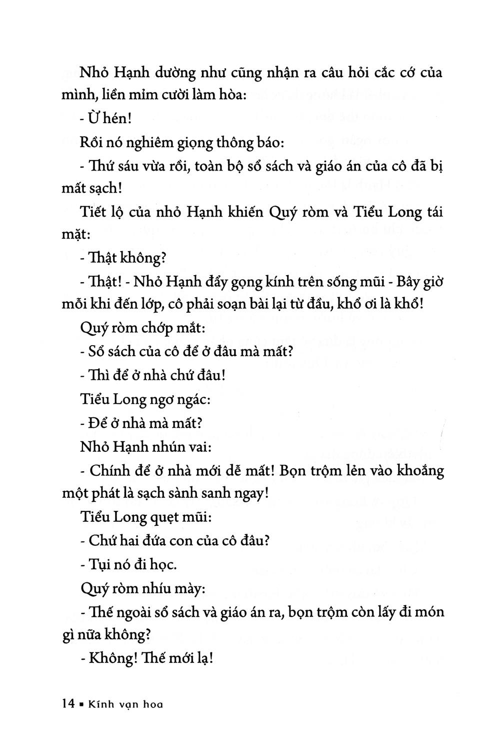 Kính Vạn Hoa - Tập 4: Cô Giáo Trinh - Theo Dấu Chim Ưng - Tiền Chuộc (Tái Bản 2022)