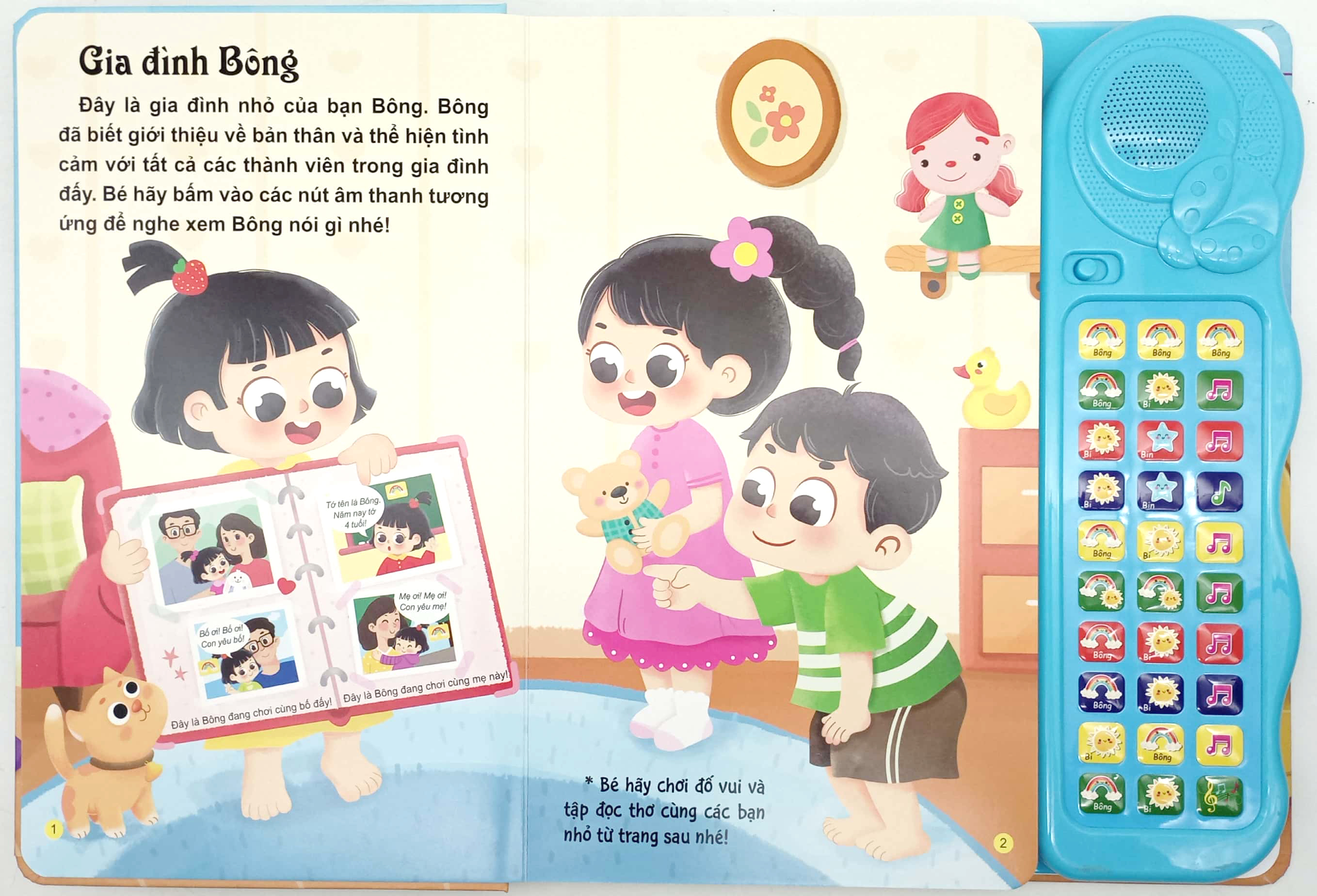 Sách Tương Tác - Sách Âm Thanh - Bé Học Nói