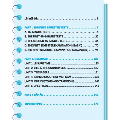 Global Success - Bộ Đề Kiểm Tra Tiếng Anh Lớp 8 - Tập 1 (Có Đáp Án)