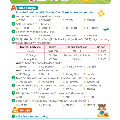 Sách - Phiếu Ôn Hè Toán Lớp 4