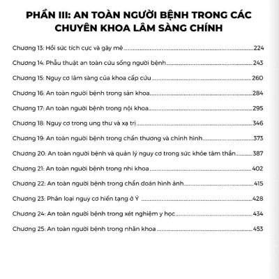 Quản Lý Nguy Cơ Lâm Sàng Và An Toàn Người Bệnh