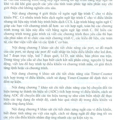 Lập Trình Với Vi Điều Khiển PIC (Lý Thuyết - Thực Hành) (Tài liệu dùng cho các trường Đại học, Cao đẳng chuyên ngành Điện - Điện tử - Cơ điện tử - Viễn thông - Tự động điều khiển - Kỹ thuật máy tính)