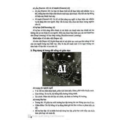 Sách - Ứng dụng trí tuệ nhân tạo (AI) trong dạy và học môncông nghệ thông tin (dành cho giáo viên và học sinh) HA