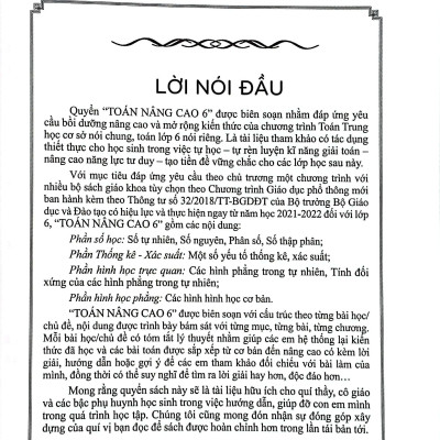 Sách - Toán Nâng Cao Bồi Dưỡng Học Sinh Khá, Giỏi 6