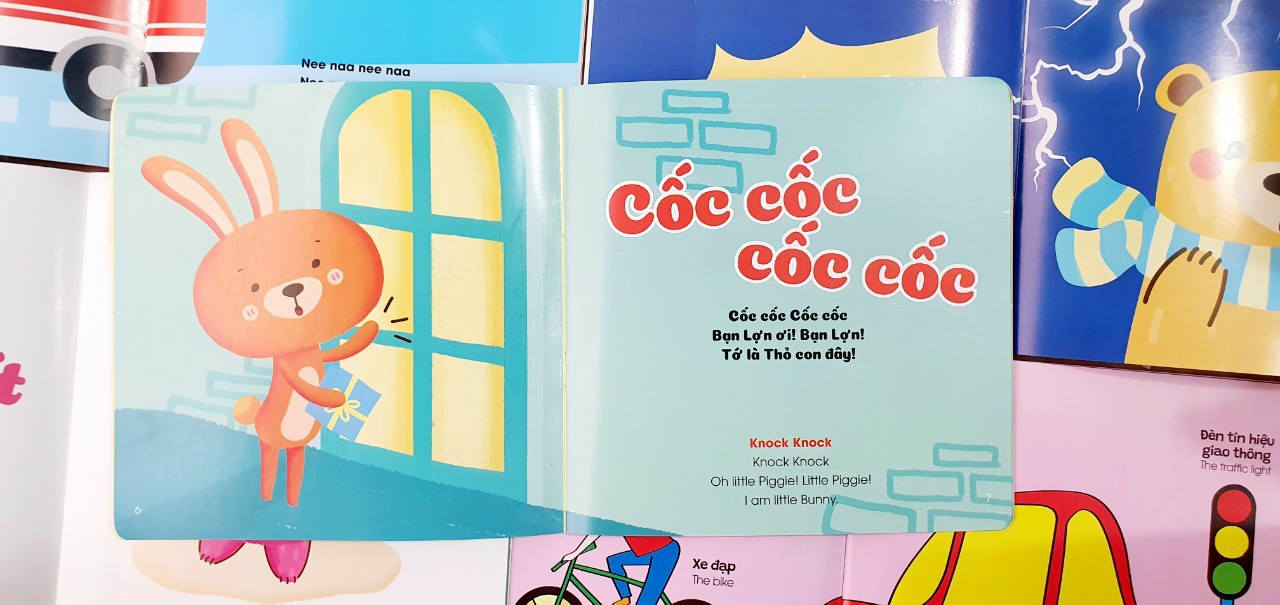Ehon song ngữ Anh - Việt (Bộ 5 cuốn) - Bộ sách nuôi dưỡng tâm hồn bé 0 - 6 tuổi - Kèm file nghe