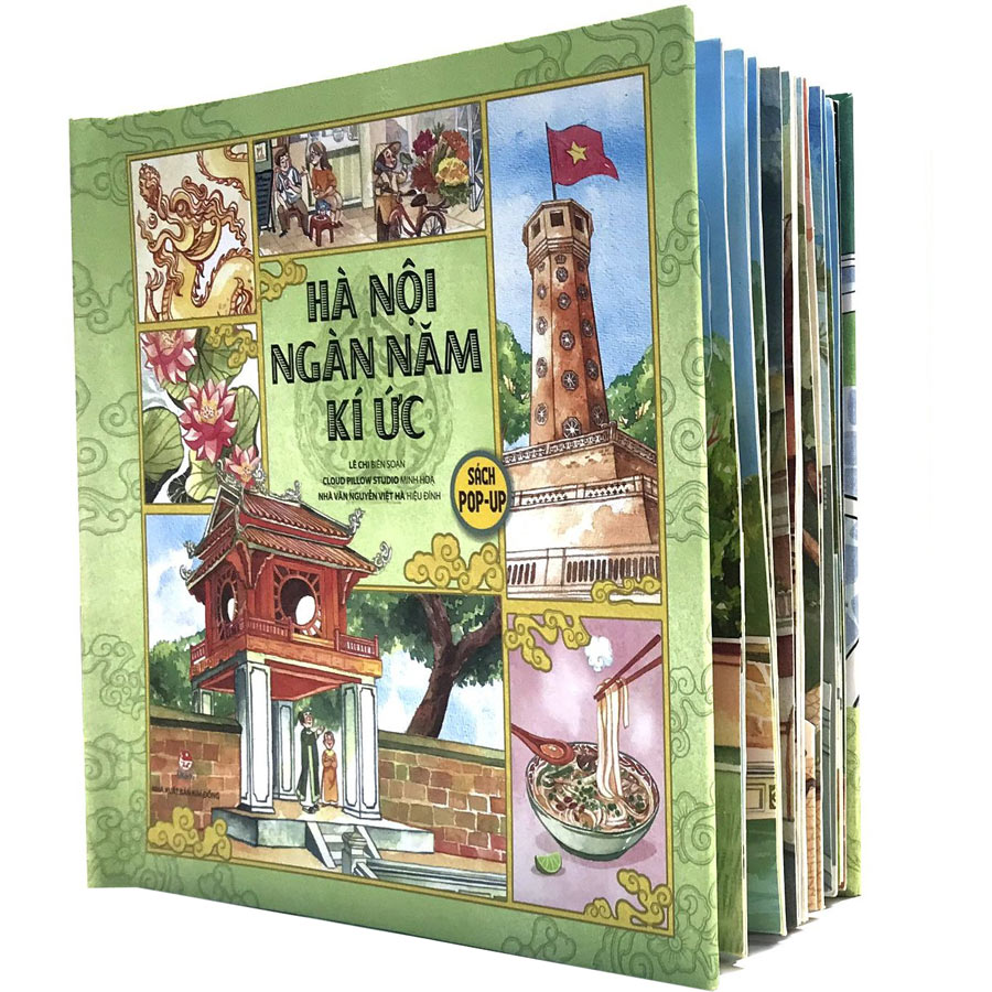 Combo 3 Cuốn sách: Hà Nội – Reminiscences Of Thousand Years (Pop-up 3D) + Hà Nội Ngàn Năm Kí Ức (Sách Pop-up 3D) + Hà Nội Thanh Lịch