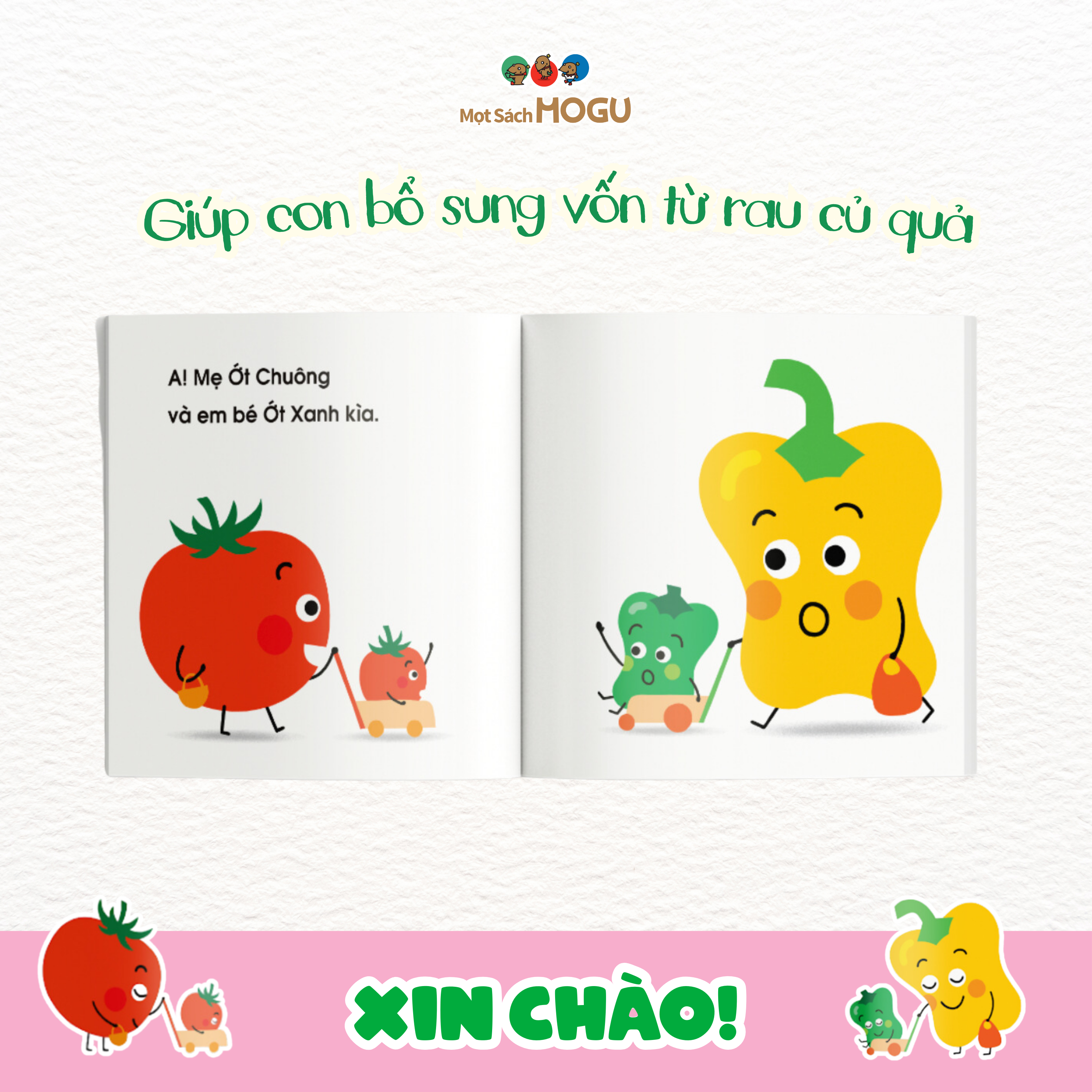 Truyện Ehon bé 1-2-3 tuổi - Xin chào!
