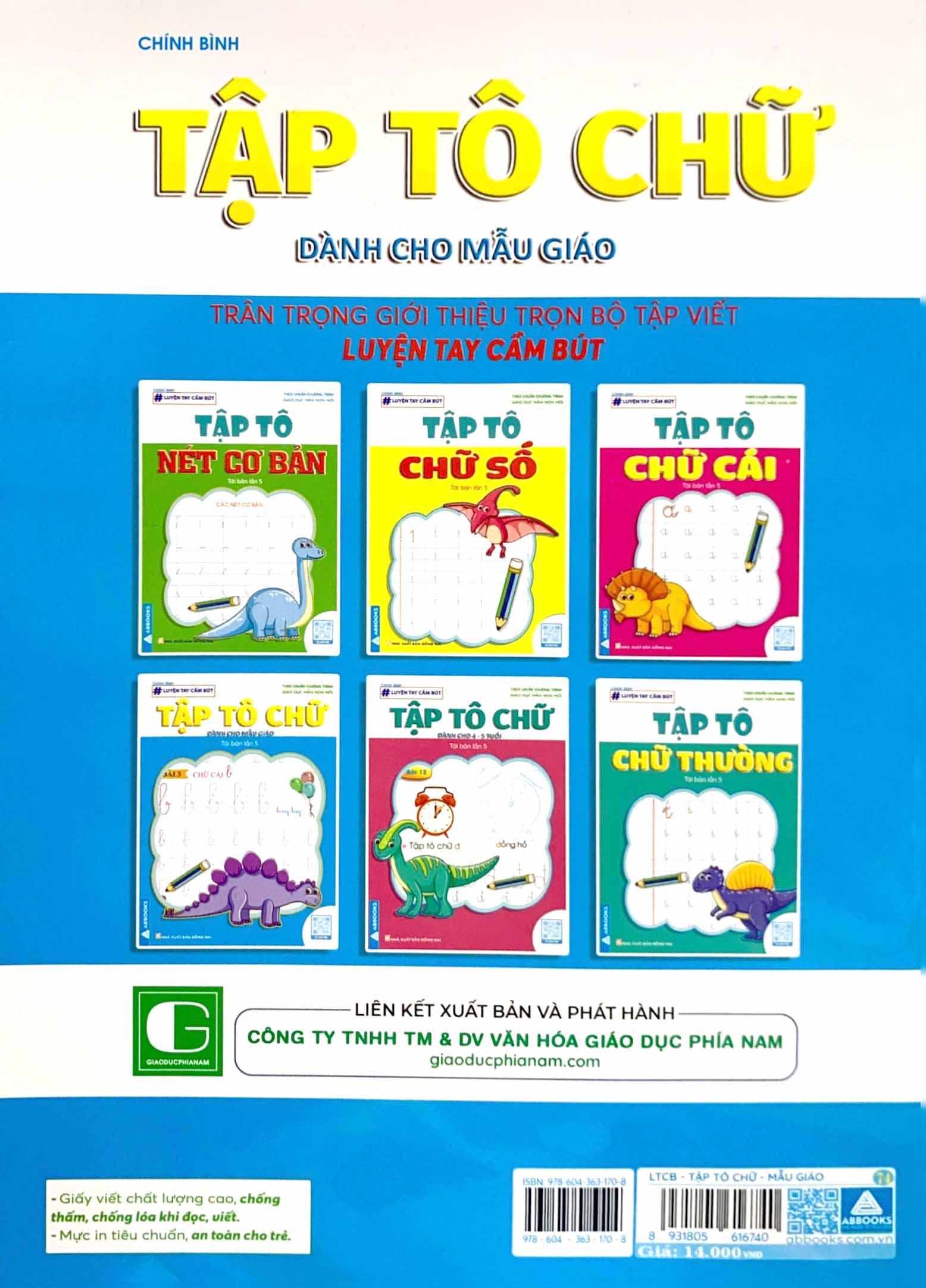 Luyện Tay Cầm Bút - Tập Tô Chữ (Dành Cho Mẫu Giáo)