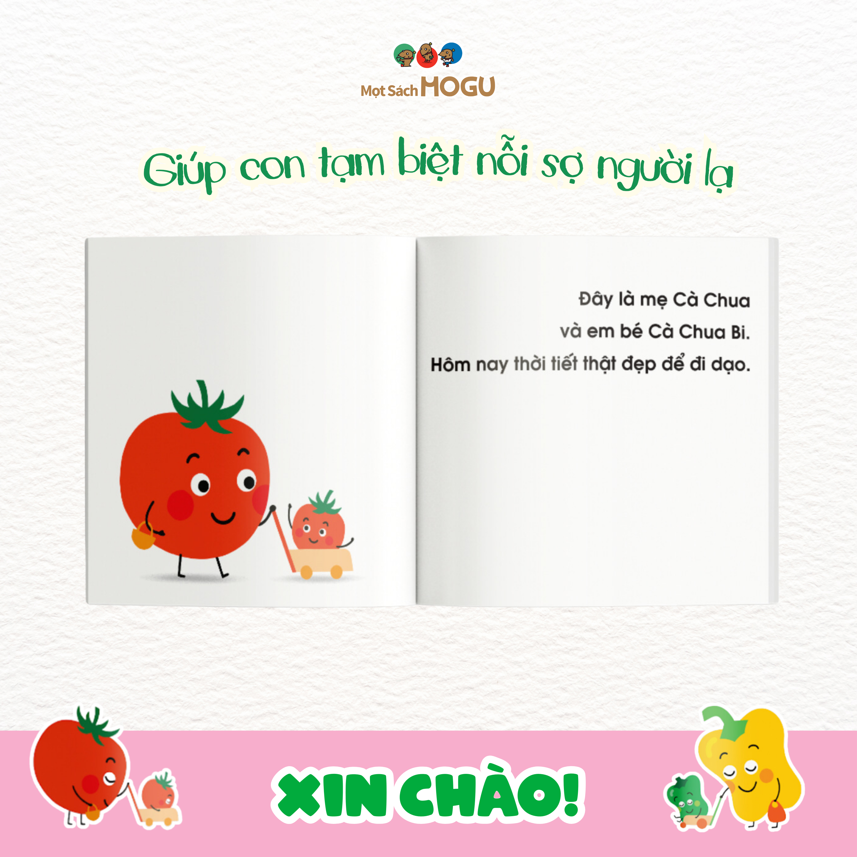 Truyện Ehon bé 1-2-3 tuổi - Xin chào!
