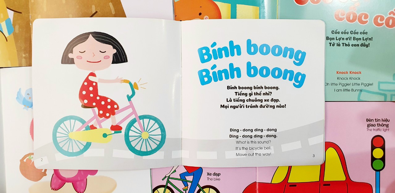 Ehon song ngữ Anh - Việt (Bộ 5 cuốn) - Bộ sách nuôi dưỡng tâm hồn bé 0 - 6 tuổi - Kèm file nghe