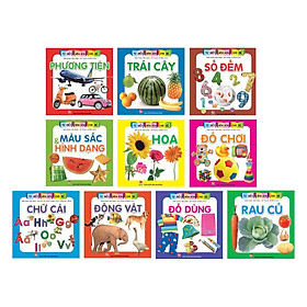 Combo Bộ 10 Cuốn Từ Điển Hình Ảnh Cho Bé: Phương Tiện + Trái Cây + Số Đếm + Màu Sắc Và Hình Dạng + Hoa + Đồ Chơi + Chữ Cái + Động Vật + Đồ Dùng + Rau Củ (Sách Học Vui Cho Bé Từ 0 - 3 Tuổi/ Tặng Kèm Bookmark Happy Life)