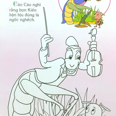 Em Đọc Ngụ Ngôn Và Tô Màu: Cào Cào Thích Ca Hát