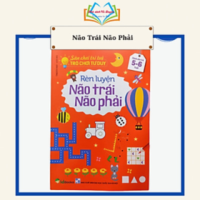 Sách - Bộ 3 Cuốn Sân Chơi Trí Tuệ - Trò Chơi Tư Duy Rèn Luyện Não Trái Não Phải - Dành cho trẻ từ 3-6 tuổi