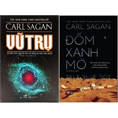 Combo Sách Vũ Trụ + Đốm Xanh Mờ - Tầm Nhìn Về Tương Lai Của Loài Người Trong Không Gian (Bộ 2 Cuốn)