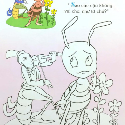 Em Đọc Ngụ Ngôn Và Tô Màu: Cào Cào Thích Ca Hát