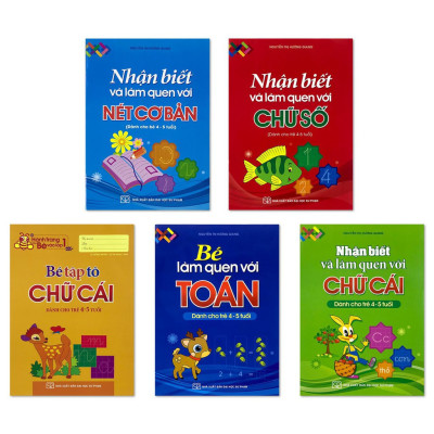 Sách- Combo Học Mà Chơi 4 - 5 Tuổi (Túi 5 Cuốn)