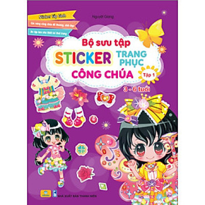 Sách - Combo 4 Cuốn Bộ Sưu Tập Sticker Trang Phục Công Chúa ( 3-6 tuổi ) - Ndbooks