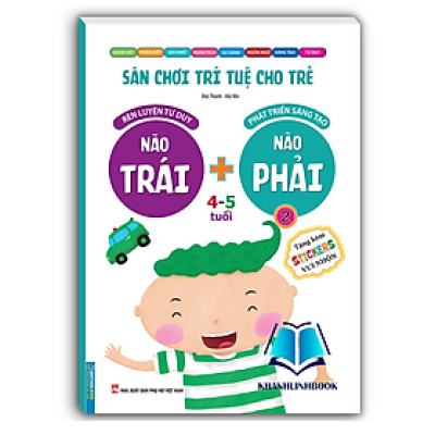 Sách - Sân chơi trí tuệ cho trẻ - Não trái + Não phải 4 - 5 tuổi - quyển 2