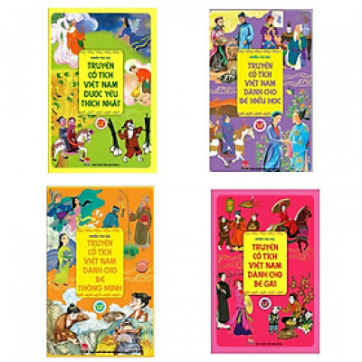Combo 4 Cuốn Truyện Cổ Tích Việt Nam : Truyện Cổ Tích Việt Nam Được Yêu Thích Nhất + Truyện Cổ Tích Việt Nam Dành Cho Bé Hiếu Học + Truyện Cổ Tích Việt Nam Dành Cho Bé Thông Minh + Truyện Cổ Tích Việt Nam Dành Cho Bé Gái - (Tặng Kèm Postcard Greenlife)