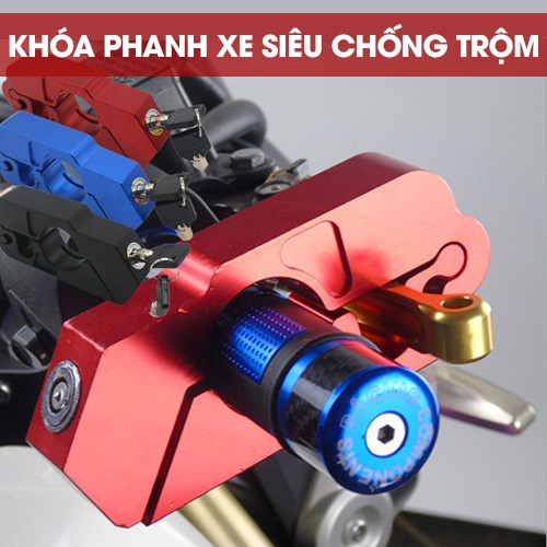 Khoá Tay Phanh Kẹp Thắng Chống Trộm Xe Máy Mẫu Mới - Khóa Xe Tay Ga Số Côn Chống Trộm - HÀNG LOẠI 1. CHÍNH HÃNG MINIIN