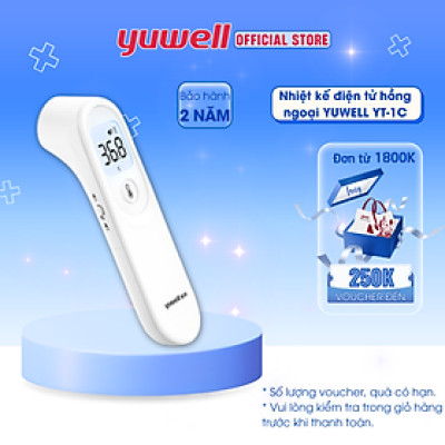 Nhiệt kế điện tử hồng ngoại không tiếp xúc Yuwell YT-1C - [Nhập khẩu chính hãng - Bảo hành 24 tháng]
